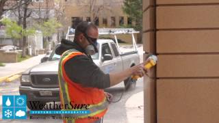 Vertical Caulking Demo with Dow Corning 795 [upl. by Raamal]