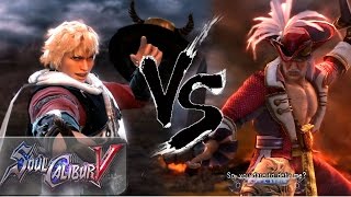 Soul Calibur V SCPartisan Cervantes Vs LostProvidence Patroklos PSN HD [upl. by Nyladnohr]