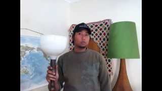 How to convert an old or vintage floor lamp with diffuser to be used with a new lamp shades [upl. by Bork645]