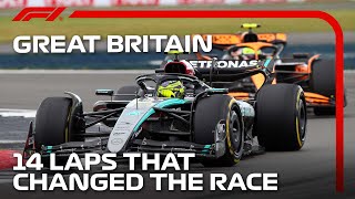 14 Laps That Changed The Race  2024 British Grand Prix [upl. by Yenobe]