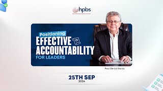 Positioning Effective Accountability  LinkedIn Live on 250924 [upl. by Asirem227]