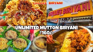 Chillies Biryani Barrackpore 🔥🍛🥩  Unlimited Mutton Biryani  Cheap amp Best Mutton Biryani In kolkata [upl. by Noiz]