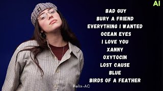 BILLIE EILISH LATEST SONGS 2024  Top Remixes and Hits Compilation [upl. by Htiduj]