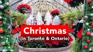 CHRISTMAS IN TORONTO and Ontario 16 MUST VISIT PLACES [upl. by Smail]