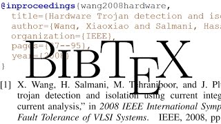 How to Generate References with LaTeX BibTeX [upl. by Dara655]