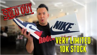 SURPRISED THESE SOLDOUT  VERY LIMITED ONLY 10K STOCK JORDAN 1 LOW HOWARD PICK UP VLOG [upl. by Sanfourd]