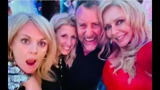 Carol Vorderman stuns in red hot leather dress as she reunites with BBC family after axe【News】 [upl. by Ykcul69]