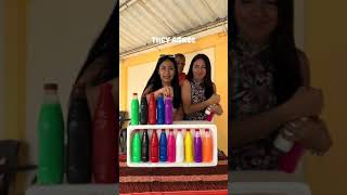 Bottle Matching challenge trending challenge win funny bottle matching spain bottleflip [upl. by Ellinej596]