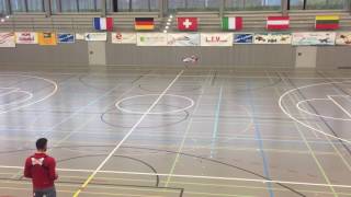 Gernot Bruckmann F3P at Swiss open indoor masters 2017 [upl. by Lati19]