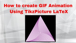 How to create GIF using TikzPicture LaTex  Isosceles Triangle latex tikzpicture shorts [upl. by Bonny]