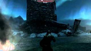 Skyrim  Deadly Shield Bash BuildDamage Finale Mirmulnir [upl. by Eillod]