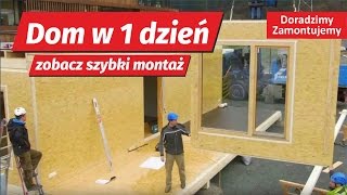 DOM Modułowy z OSB w 1 jeden Dzień Zobacz Szybki Montaż domku na miejscu [upl. by Larentia979]