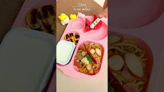 Yummy Spaghetti Sausage Lunch ASMR asmrcooking yummyfood bentoboxideas bentobox shorts [upl. by Neurath]