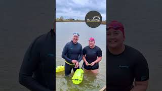 What is it like cold water swimming in a lake Hinchingbrooke Country Park near Cambridge [upl. by Abate735]