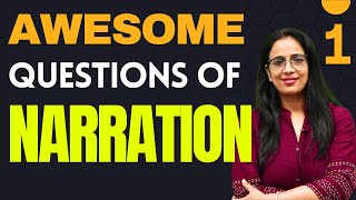 Awesome Questions of Narration  1  Direct amp Indirect  CPO 2024 Phase 12  CGL CHSL  Rani Mam [upl. by Giorgia]