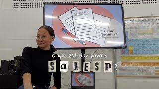 O QUE ESTUDAR PARA O SARESP📄 Respondendo Comentários 1 [upl. by Enirehtak]