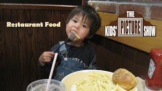 Restaurant Food  The Kids Picture Show Fun amp Educational Learning Video [upl. by Zulaledairam471]