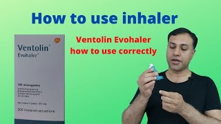 How to use Ventolin inhaler without spacer  Ventolin Evohaler [upl. by Greggs]