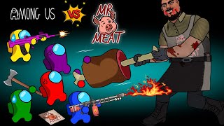 어몽어스 VS Mr Meat EP2  Among Us Animation Funny [upl. by Dagna]