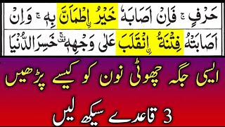 How To Read quot Noon quot  Small quotNoon quot In Quran  Noon Qutni In Quran  By Hafiz Muzzammil [upl. by Trocki]