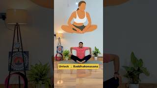 Unlock Hip Flexibility with Baddha Konasana yoga shorts [upl. by Saideman]