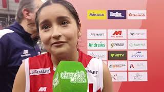 Liana Torres 🏐🇵🇪quot Somos un equipo con fortalezas gracias por el amor de la aficiónquot [upl. by Inva]