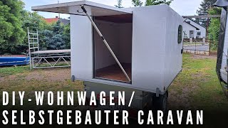 DIY Wohnwagen Vorstellung  Selbstgebauter MiniCaravan [upl. by Esinal569]