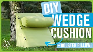 How to Make a Wedge Cushion DIY Foam Crafting [upl. by Red]