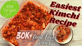 Traditional Kimchi Recipe How to make easy Kimchi Vegetarian  Easy Kimchi recipe in Hindi [upl. by Sirraj]