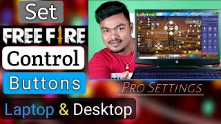 How To Set Free Fire Control Buttons In LaptopDesktop  free fire control setting in pc [upl. by Aicilaanna]