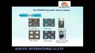 ACPST600 Pneumatic Stencil Cleaner  Acrotec International CoLtd  Video202404 [upl. by Polard471]