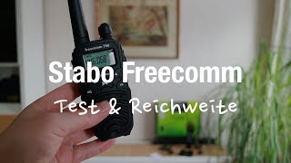 Stabo Freecomm 700 PMR Funkgeräte Test amp Reichweite [upl. by Abey482]