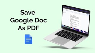 How to Save a Google Doc As a PDF [upl. by Hege]