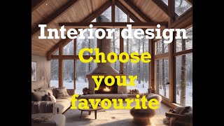 Interior design Challenge  Choose your favourite Living Room design  Which is the best style [upl. by Ahsoym]