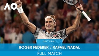 Roger Federer v Rafael Nadal Full Match  Australian Open 2017 Final [upl. by Ecirtaed]