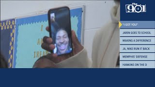 Jaren Jackson Jr FaceTimes Ja Morant for Georgian Hills Elementary School students [upl. by Christyna]