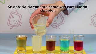 Cambio de color Reacción química DIVERTIAULA Experimentos [upl. by Loretta]