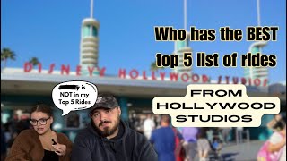 Battle of the Best Top 5 Rides at Disney’s Hollywood Studios  Who Has the Ultimate List [upl. by Alexine]