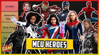 Every MCU Hero Ranked  Tier List 83 Characters [upl. by Esilahc]