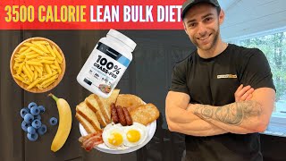 3500 Calorie Lean Bulk Diet Full Day of Eating [upl. by Barbee844]