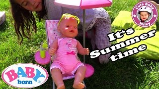 BABY BORN Summertime Set  PUPPENAUSSTATTUNG  SOMMERSET  Kinderkanal [upl. by Archambault]