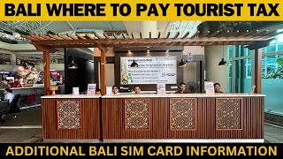 Bali international airport Arrival Tourist Tax Information [upl. by Dyol641]