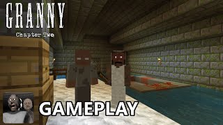 GRANNY 2 BOAT ESCAPE GAMEPLAY IN MINECRAFT [upl. by Raleigh]