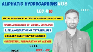 Alkyne  Preparation of alkyne  Kolbes Electrolytic method  mdcat Neet Jee urduhindi [upl. by Areehs85]