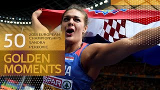 Sandra Perkovics HISTORIC fifth discus gold medal  50 Golden Moments [upl. by Tunnell]