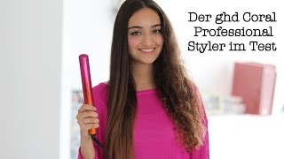 Review Der ghd Coral Professional Styler  Ich glätte meine Locken [upl. by Largent]