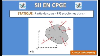 Cours de Statique MPSI PCSI PFS Problèmes plans [upl. by Enaile786]