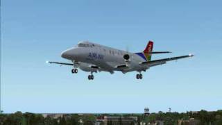 PMDG Jetstream 41 landing in Durban intl [upl. by Lewis]