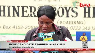 4 KCSE candidates from Shiners Boys High in Nakuru arrested after they stabbed a fellow candidate [upl. by Abbey]