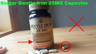 ✅ How To Use Solgar Gentle Iron 25MG Capsules Review [upl. by Ttik]